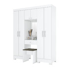 Guarda Roupa Casal 06 Portas 01 Banco 02 Gavetas Camarim Briz