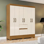 Guarda Roupa Casal 06 Portas 02 Gavetas Bs04 Briz