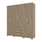 Guarda Roupa Casal 06 Portas 03 Gavetas City Henn