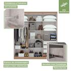 Guarda Roupa Casal 06 Portas 03 Gavetas Jazz Lopas - Carvalho