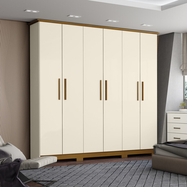 Guarda Roupa Casal 06 Portas 03 Gavetas Lima Henn