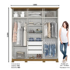 Guarda Roupa Casal 06 Portas 03 Gavetas Lima Henn