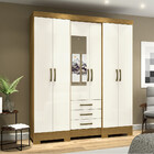 Guarda Roupa Casal 06 Portas 03 Gavetas Mentor Henn