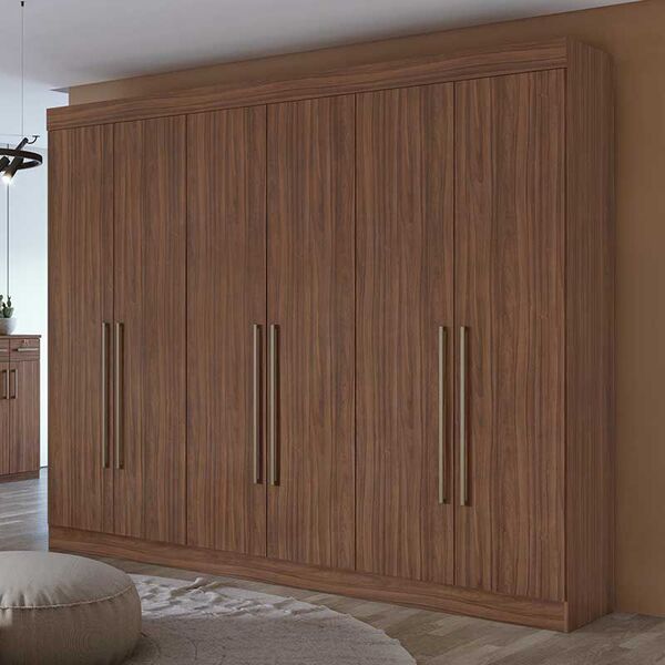 Guarda Roupa Casal 06 Portas 04 Gavetas Castellaro Lopas - Im