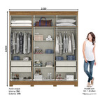 Guarda Roupa Casal 06 Portas 04 Gavetas Dallas Henn