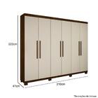 Guarda Roupa Casal 06 Portas 04 Gavetas Master Benetil - Avel