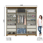 Guarda Roupa Casal 06 Portas 04 Gavetas Milano Henn