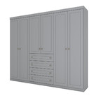 Guarda Roupa Casal 06 Portas 04 Gavetas Mississipi Henn