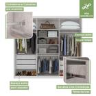 Guarda Roupa Casal 06 Portas 05 Gavetas Áries Lopas - Branco