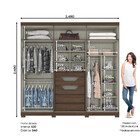 Guarda Roupa Casal 06 Portas 05 Gavetas Seleto Henn