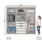 Guarda Roupa Casal 06 Portas 05 Gavetas Titanium Henn