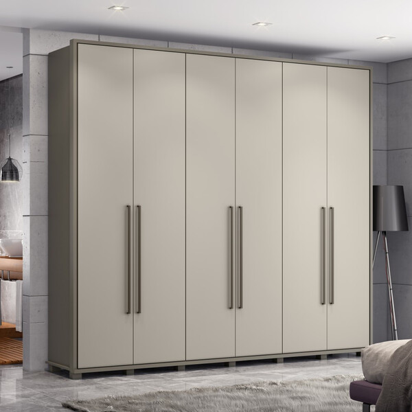 Guarda Roupa Casal 06 Portas 06 Gavetas Belmond Henn