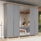 Guarda Roupa Casal 06 Portas 06 Gavetas Com Espelho Napoli He