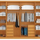 Guarda-roupa Casal 06 Portas 08 Gavetas Canada Cinamomo/off-w