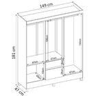 Guarda Roupa Casal 06 Portas 62920 Demobile