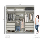Guarda Roupa Casal 06 Portas 6 Gavetas Nobre Henn
