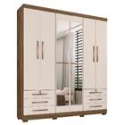 Guarda Roupa Casal 06 Portas Com Espelho Londres I03 Teka Cha