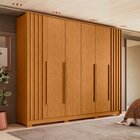 Guarda Roupa Casal 06 Portas Deville Cinamomo