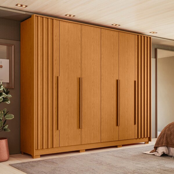 Guarda Roupa Casal 06 Portas Deville Cinamomo