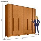 Guarda Roupa Casal 06 Portas Deville Cinamomo