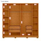 Guarda Roupa Casal 06 Portas Deville Cinamomo