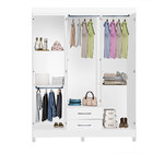 Guarda-roupa Casal 06 Portas E 02 Gavetas Monique Branco Fosco