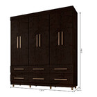 Guarda Roupa Casal 06 Portas E 06 Gavetas 66020-50 Araplac