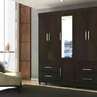 Guarda Roupa Casal 06 Portas Guaruja Com Espelho Demobile