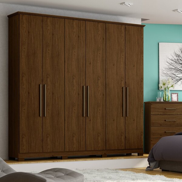 Guarda Roupa Casal 06 Portas Henn Belga