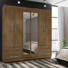 Guarda Roupa Casal 06 Portas Londres Com Espelho Inc Milani S