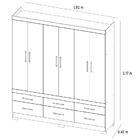 Guarda Roupa Casal 06 Portas Veneto Demobile