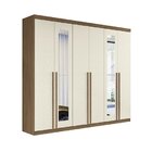 Guarda-roupa Casal 06 Portas Versalhes Gold Com Espelho