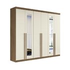 Guarda-roupa Casal 06 Portas Versalhes Gold Com Espelho