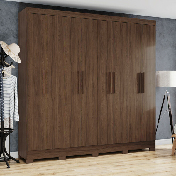 Guarda Roupa Casal 08 Portas 04 Gavetas Toscano Henn