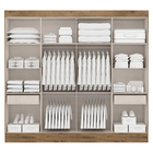 Guarda-roupa Casal 08 Portas E 02 Gavetas Nova York Ipê Textu