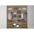 Guarda Roupa Casal 08 Portas E Espelho Porto Avelã/castanho -