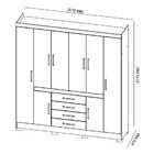 Guarda Roupa Casal 08 Portas New Realce Demobile