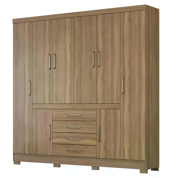 Guarda Roupa Casal 08 Portas New Realce Demobile