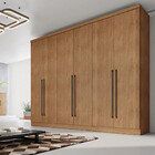 Guarda Roupa Casal 100 Mdf 6 Portas 6 Gavetas Kratos Novo Hor
