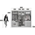 Guarda Roupa Casal 100 Mdf 6 Portas 8 Gavetas Robust Plus Nov
