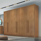 Guarda Roupa Casal 100 Mdf 6 Portas 8 Gavetas Robust Plus Nov