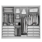 Guarda Roupa Casal 100 Mdf 6 Portas 8 Gavetas Robust Plus Nov