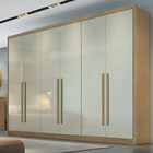 Guarda Roupa Casal 100 Mdf 6 Portas 8 Gavetas Robust Plus Nov