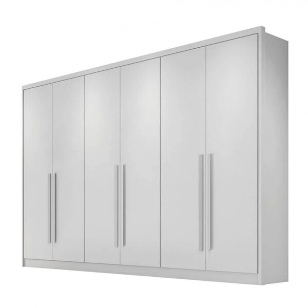 Guarda Roupa Casal 100 Mdf 6 Portas 8 Gavetas Robust Plus...