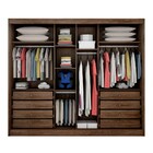 Guarda-roupa Casal 100% Mdf 03 Portas De Correr 08 Gavetas Co