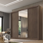 Guarda-roupa Casal 100% Mdf 03 Portas De Correr 08 Gavetas Co