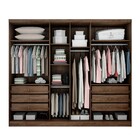 Guarda-roupa Casal 100% Mdf 06 Portas 06 Gavetas Zurick Cacau