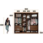 Guarda-roupa Casal 100% Mdf 06 Portas 06 Gavetas Zurick Cacau