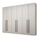 Guarda-roupa Casal 100% Mdf 06 Portas 08 Gavetas Zurick Branc