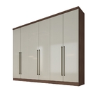 Guarda-roupa Casal 100% Mdf 06 Portas 08 Gavetas Zurick Cacau